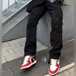 Mnml cargo black pants